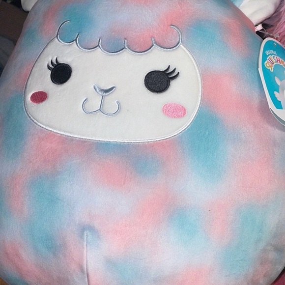 Lamb Unicorn Winona Squishmallow Tie Dye Colorful Soft Pillow - Picture 3 of 9